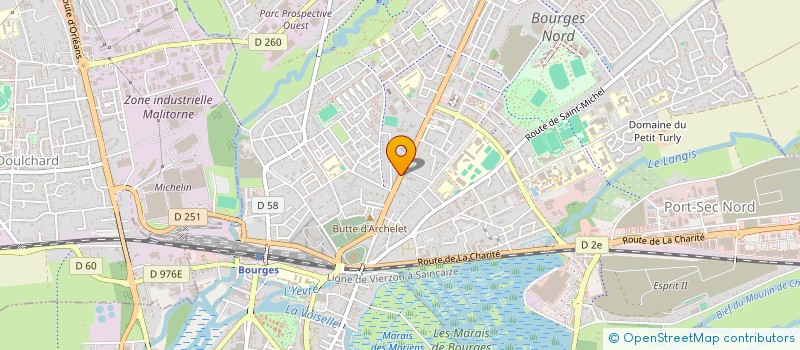 localisation de l'entreprise SARL LES ARTISANS DES SOLS  BOURGES