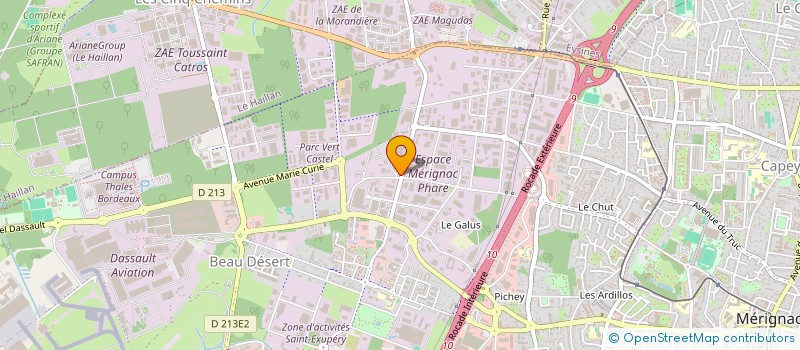 localisation de l'entreprise SARL LES ARTISANS DU MEUBLE  MERIGNAC