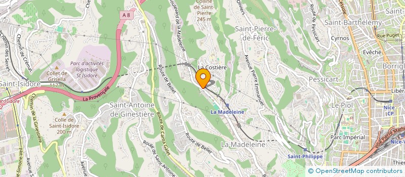 localisation de l'entreprise SARL LES ATELIERS DE LA REINIERE à NICE