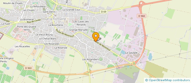 localisation de l'entreprise SARL LES ATELIERS DE LA SAULAIE à DOUE-EN-ANJOU