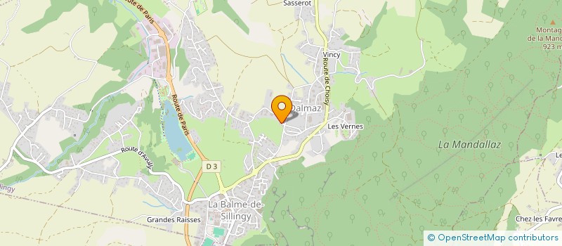 localisation de l'entreprise SARL LES ATELIERS DU CHAMOIS  LA BALME-DE-SILLINGY