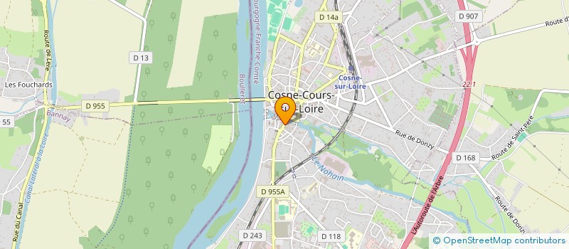 localisation de l'entreprise SARL LES ATELIERS JEAN D'ANNAY à COSNE-COURS-SUR-LOIRE