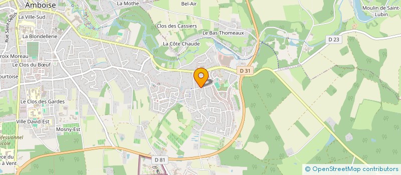 localisation de l'entreprise SARL LES AULNAIES  AMBOISE