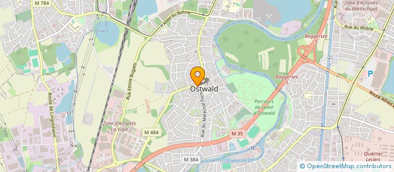 localisation de l'entreprise SARL LES AZALEES  OSTWALD