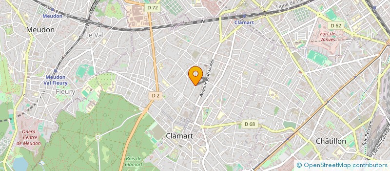 localisation de l'entreprise SARL LES BAINS  CLAMART