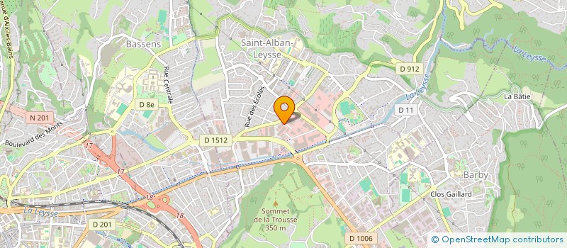 localisation de l'entreprise SARL LES BAMBINS 73  SAINT-ALBAN-LEYSSE