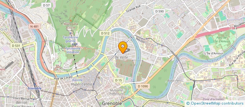 localisation de l'entreprise SARL LES BAMBINS DE L'ILE VERTE à GRENOBLE