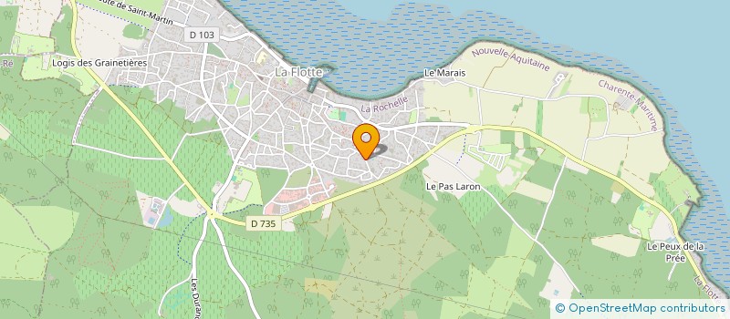 localisation de l'entreprise SARL LES BARBOTINS  LA FLOTTE