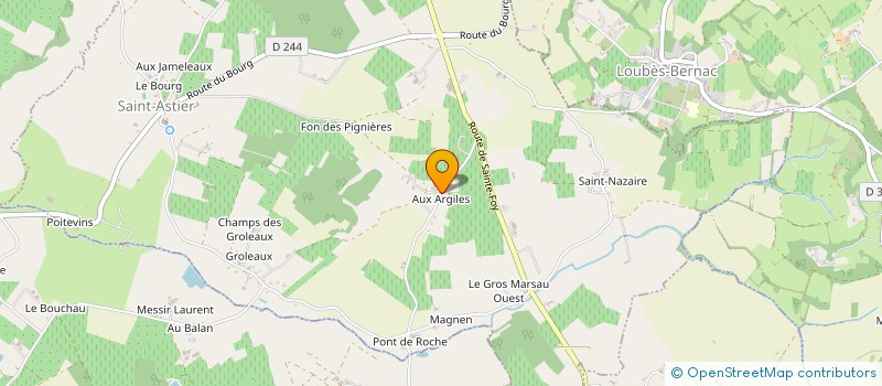 localisation de l'entreprise SARL LES BERTINS MANFE à SAINT-ASTIER