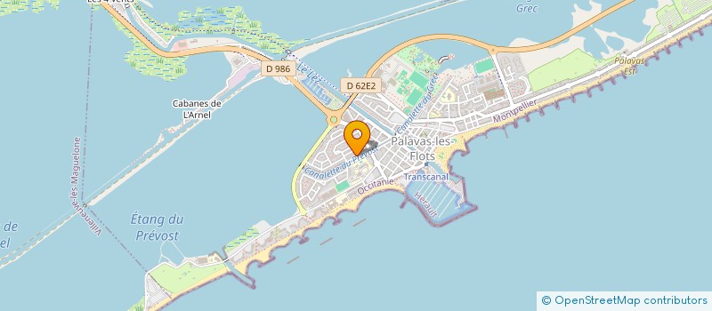 localisation de l'entreprise SARL LES BIGUES à PALAVAS-LES-FLOTS