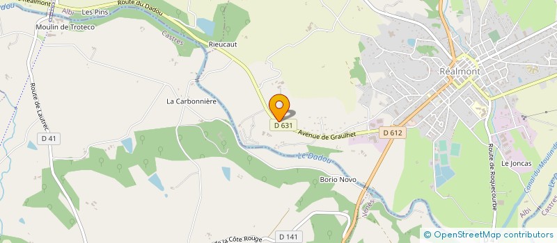 localisation de l'entreprise SARL LES BOIS DE LA MONTAGNE NOIRE à REALMONT