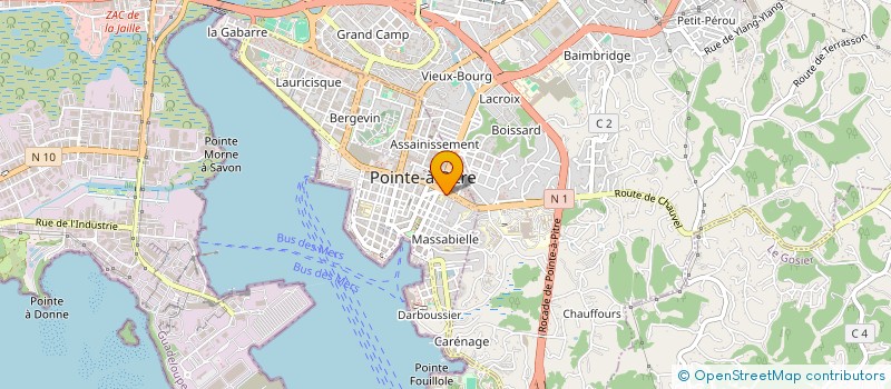 localisation de l'entreprise SARL LES BONS PRIX à POINTE-A-PITRE