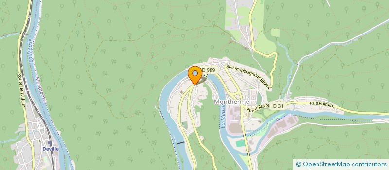 localisation de l'entreprise SARL LES BOUCLES DE MEUSE  MONTHERME