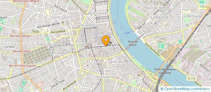 localisation de l'entreprise SARL LES CAPRICES  BORDEAUX