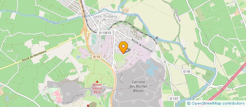 localisation de l'entreprise SARL LES CARALS à SAINT-THIBERY