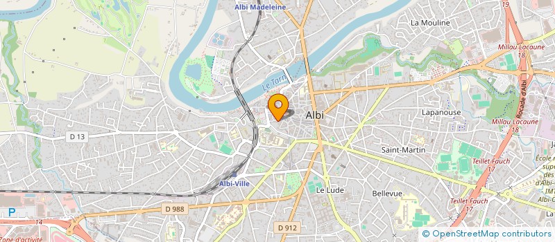 localisation de l'entreprise SARL LES CARYATIDES  ALBI