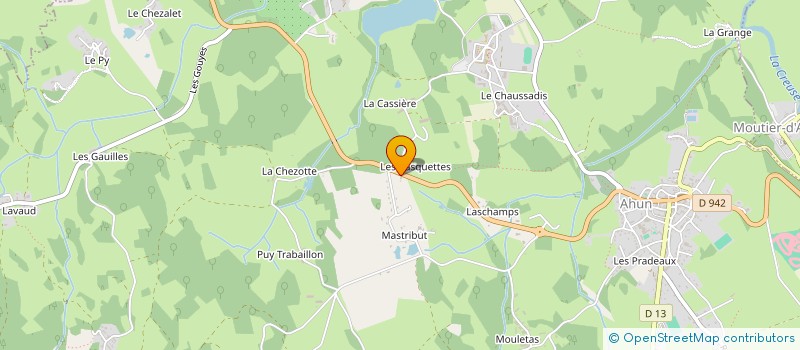 localisation de l'entreprise SARL LES CASQUETTES à AHUN