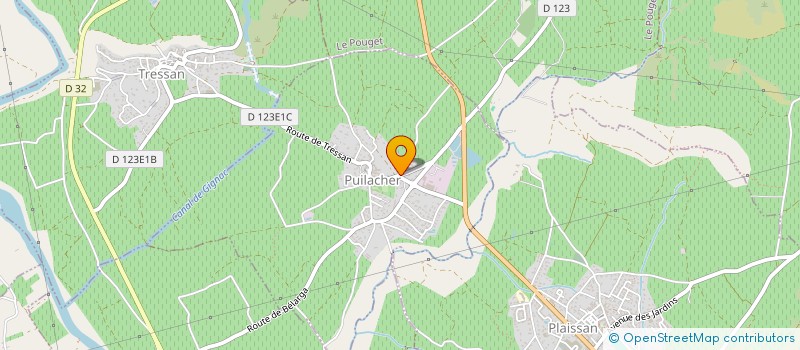 localisation de l'entreprise SARL LES CAVES DE CLOCHERS ET TERROIRS  PUILACHER