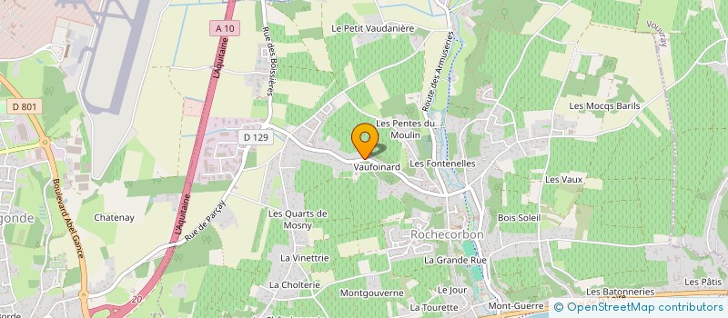 localisation de l'entreprise SARL LES CAVES RUPESTRES à ROCHECORBON