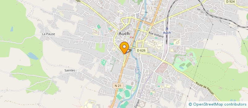 localisation de l'entreprise SARL LES CERCLES SOLAIRES à AUCH