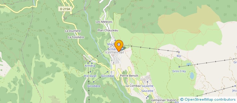 localisation de l'entreprise SARL LES CHAMOIS  VALMEINIER