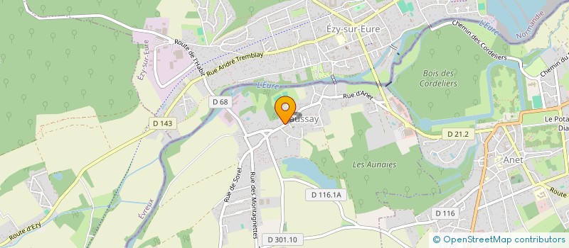 localisation de l'entreprise SARL LES CHAMPS MASSONS à SAUSSAY
