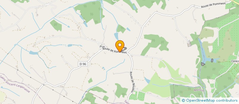 localisation de l'entreprise SARL LES CHARMILLES  SAINT-VINCENT-LESPINASSE