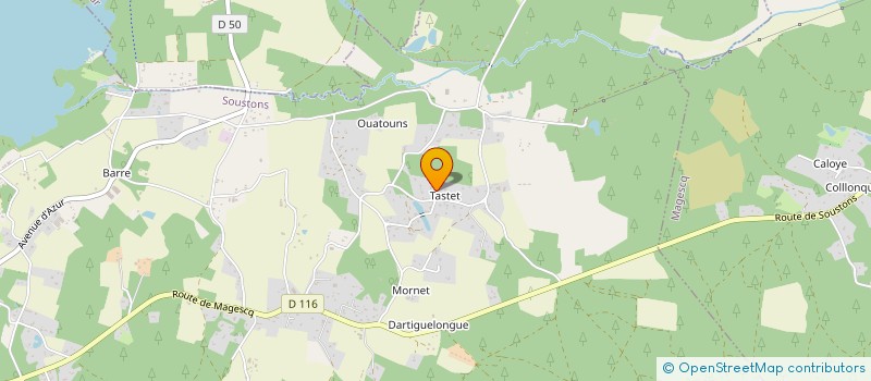 localisation de l'entreprise SARL LES CHATAIGNERS  SOUSTONS