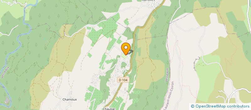 localisation de l'entreprise SARL LES CHENES  VESSEAUX