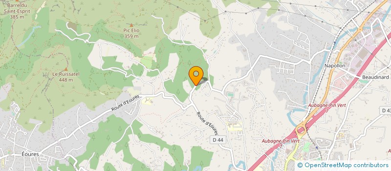 localisation de l'entreprise SARL LES CHENES SOCIETE D EXPLOITATION DES ETABLISSEMENTS J BRONTE à AUBAGNE