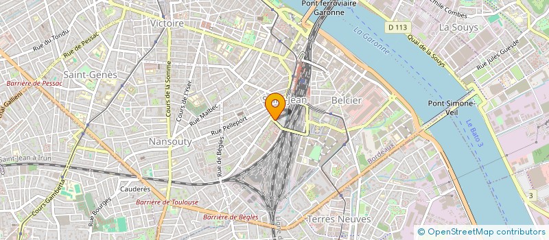 localisation de l'entreprise SARL LES CHRYSALIDES  BORDEAUX