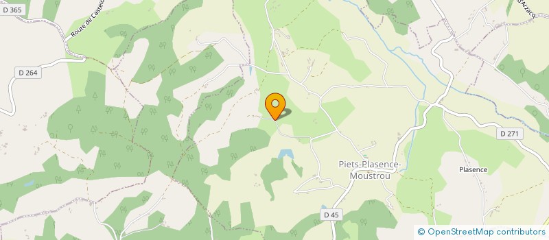 localisation de l'entreprise SARL LES CIGALES  PIETS-PLASENCE-MOUSTROU