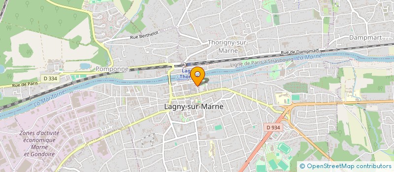 localisation de l'entreprise SARL LES CINEMAS DE LAGNY  LAGNY-SUR-MARNE