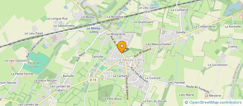 localisation de l'entreprise SARL LES CISEAUX DE SABRINA  LE MOLAY-LITTRY