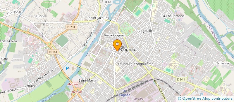 localisation de l'entreprise SARL LES CLOSERIES à COGNAC