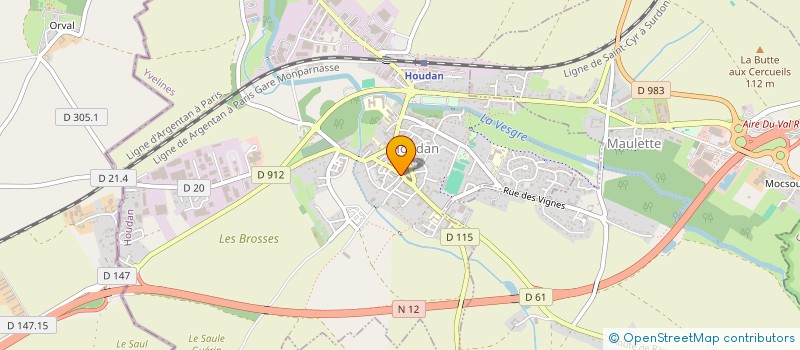 localisation de l'entreprise SARL LES COLOMBAGES  HOUDAN