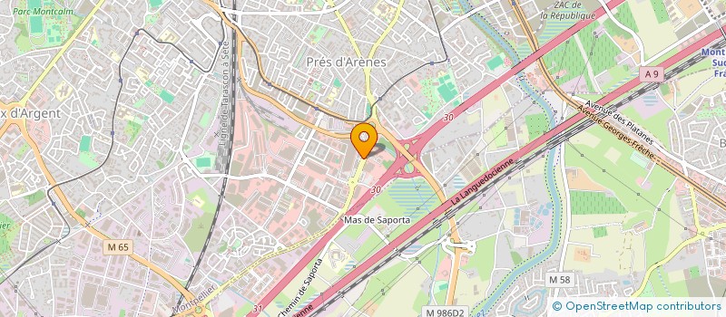 localisation de l'entreprise SARL LES COMPTOIRS DES MARQUES à MONTPELLIER