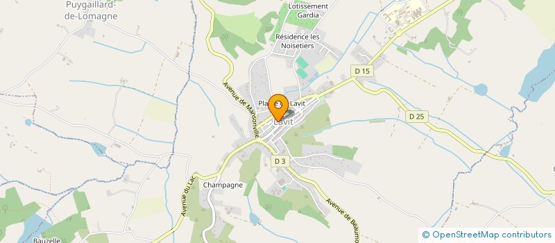 localisation de l'entreprise SARL LES CORNIERES  LAVIT