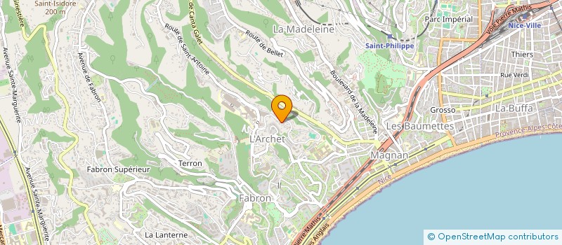 localisation de l'entreprise SARL LES COTEAUX DE FLORE à NICE