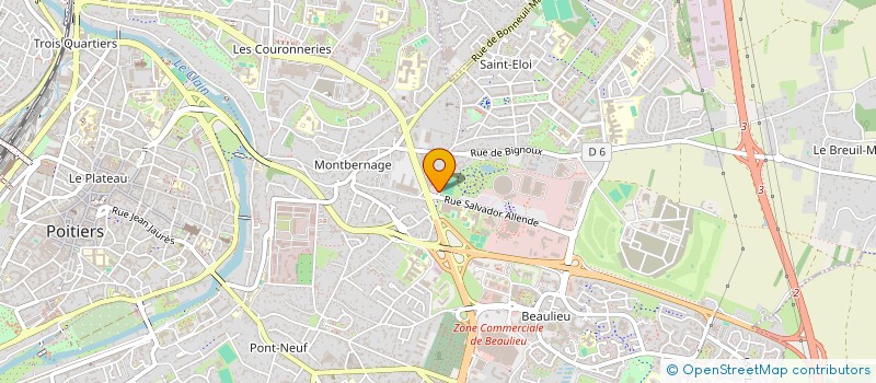 localisation de l'entreprise SARL LES COURONNERIES à POITIERS