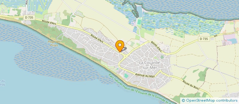 localisation de l'entreprise SARL LES DAUPHINS à LA COUARDE-SUR-MER