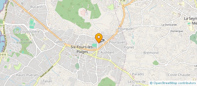 localisation de l'entreprise SARL LES DAUPHINS à SIX-FOURS-LES-PLAGES