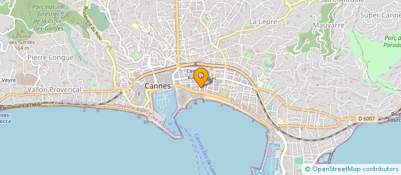 localisation de l'entreprise SARL LES DELICES à CANNES