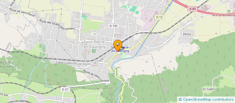 localisation de l'entreprise SARL LES DELICES DE BELGIQUE  SAINT-PIERRE-EN-FAUCIGNY