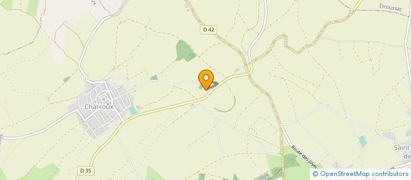 localisation de l'entreprise SARL LES DELICES DE CHARROUX à CHARROUX
