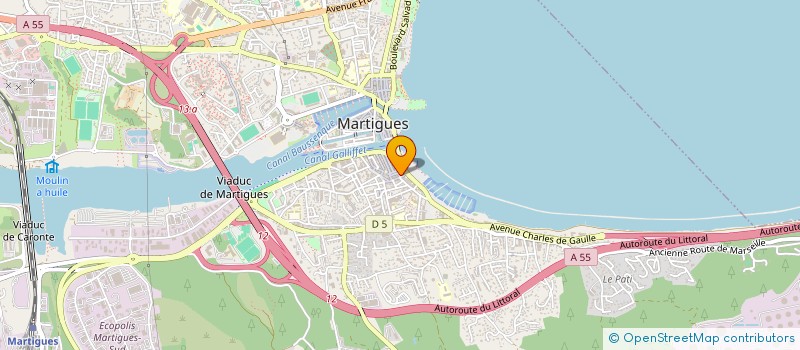 localisation de l'entreprise SARL LES DELICES DU COURS  MARTIGUES