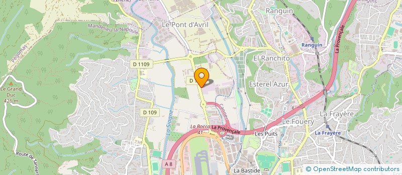 localisation de l'entreprise SARL LES DEMENAGEURS REUNIS L.D.R  MANDELIEU-LA-NAPOULE