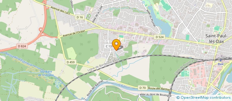 localisation de l'entreprise SARL LES DEMEURES LANDAISES à SAINT-PAUL-LES-DAX