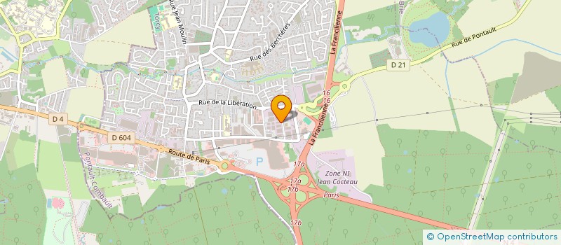 localisation de l'entreprise SARL LES DEPOTS VENTES DE SEINE ET MARNE à PONTAULT-COMBAULT