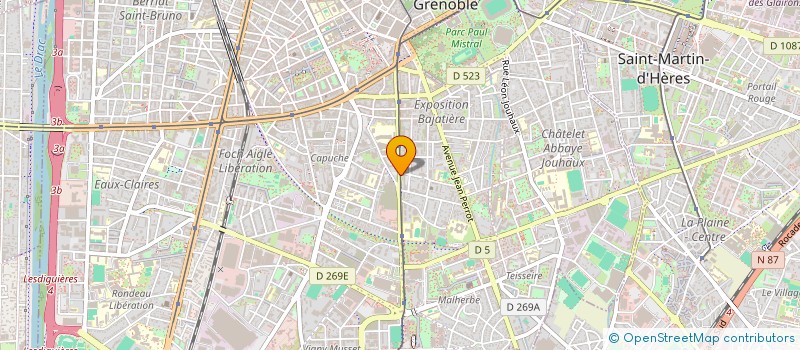localisation de l'entreprise SARL LES DEUX CADETS à GRENOBLE